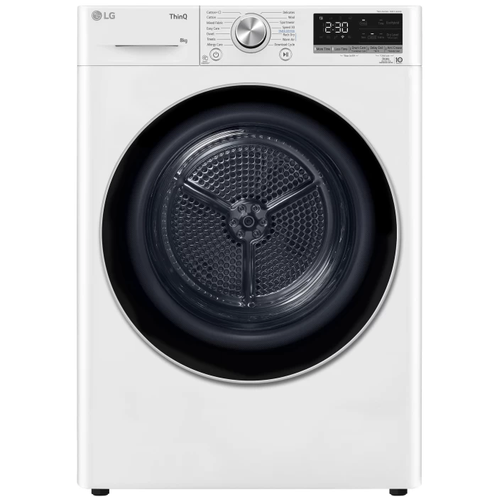 Сушилня LG RH80V9AV3N , 8 kg, A+++ , Бял , A+++