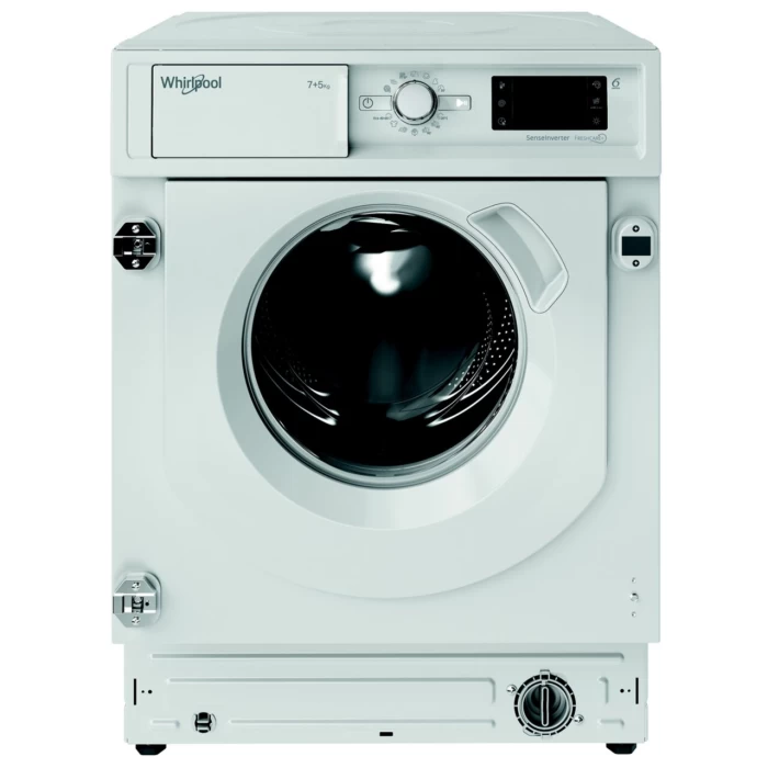 Вградена пералня със сушилня Whirlpool BI WDWG 751482 EU N , 1400 об./мин., 7.00 kg, 5 kg, D , Е