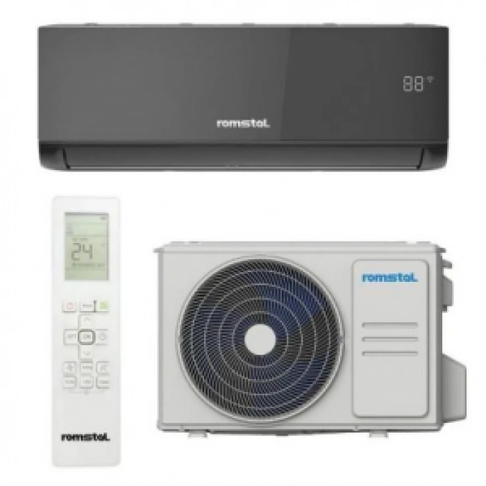 ИНВЕРТОРЕН КЛИМАТИК ROMSTAL 12000 BTU ЧЕРЕН ЦВЯТ R32, КЛАС A++/A+, Wi-Fi